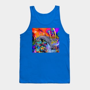 Dolphin Color Splash Tank Top